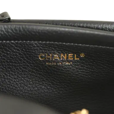 Chanel Chanel Small "Urban Essential" East West Shopping Tote Black Grained Calfskin and Beige Suede Gold Hardware | Thumbnail 10 Chanel Chanel Small "Urban Essential" East West Shopping Tote Black Grained Calfskin and Beige Suede Gold Hardware | Thumbnail 10