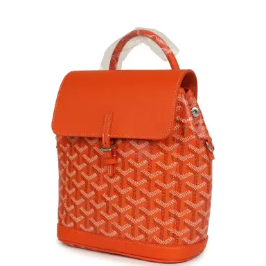 goyard Goyard Goyardine Canvas Orange Mini Alpin Backpack Palladium Hardware | Thumbnail 5 goyard Goyard Goyardine Canvas Orange Mini Alpin Backpack Palladium Hardware | Thumbnail 5