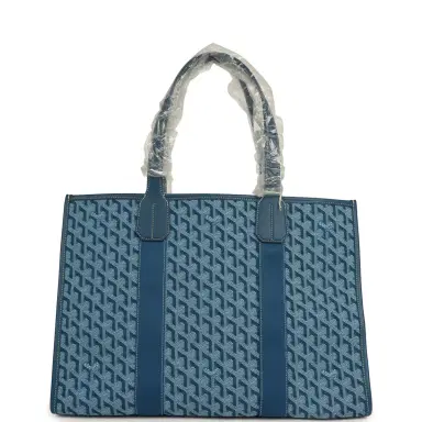 goyard Goyard Goyardine Jacquard Ocean Blue Villette MM Bag | Thumbnail 4 goyard Goyard Goyardine Jacquard Ocean Blue Villette MM Bag | Thumbnail 4