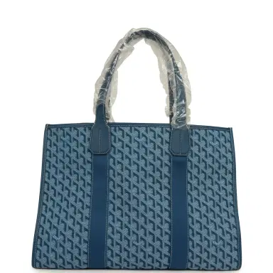 goyard Goyard Goyardine Jacquard Ocean Blue Villette MM Bag | Thumbnail 1 goyard Goyard Goyardine Jacquard Ocean Blue Villette MM Bag | Thumbnail 1