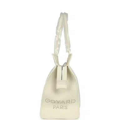 goyard Goyard Goyardine White Hardy PM Bag Palladium Hardware | Thumbnail 3 goyard Goyard Goyardine White Hardy PM Bag Palladium Hardware | Thumbnail 3
