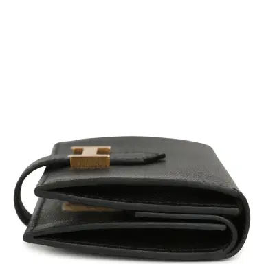 HERMÈS Hermes Bearn Mini Wallet Black Madame Gold Hardware | Thumbnail 4 HERMÈS Hermes Bearn Mini Wallet Black Madame Gold Hardware | Thumbnail 4