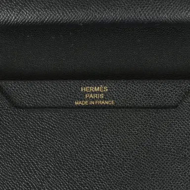 HERMÈS Hermes Bearn Mini Wallet Black Madame Gold Hardware | Thumbnail 8 HERMÈS Hermes Bearn Mini Wallet Black Madame Gold Hardware | Thumbnail 8