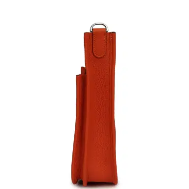 HERMÈS Hermes Evelyne 23 Tangerine Clemence Palladium Hardware | Thumbnail 3 HERMÈS Hermes Evelyne 23 Tangerine Clemence Palladium Hardware | Thumbnail 3