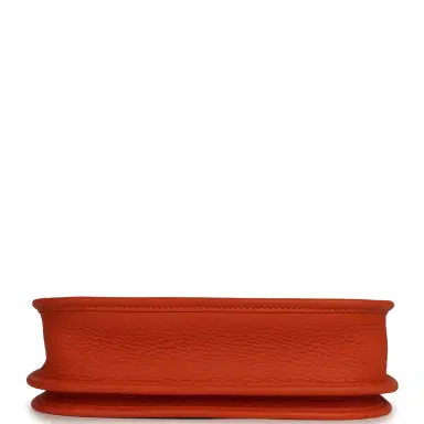 HERMÈS Hermes Evelyne 23 Tangerine Clemence Palladium Hardware | Thumbnail 6 HERMÈS Hermes Evelyne 23 Tangerine Clemence Palladium Hardware | Thumbnail 6