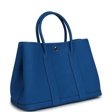 HERMÈS Hermes Garden Party 30 Bleu Hydra Negonda Palladium Hardware | Thumbnail 2 HERMÈS Hermes Garden Party 30 Bleu Hydra Negonda Palladium Hardware | Thumbnail 2