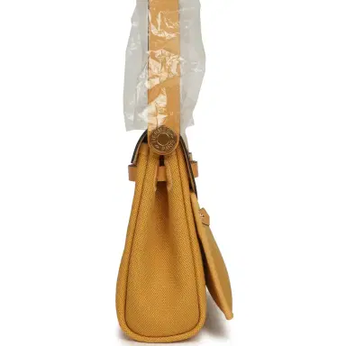 HERMÈS Hermes Herbag Zip 20 Mini Paille Toile Militaire Canvas, Vache Hunter Gold Hardware | Thumbnail 3 HERMÈS Hermes Herbag Zip 20 Mini Paille Toile Militaire Canvas, Vache Hunter Gold Hardware | Thumbnail 3