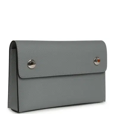 HERMÈS Hermes Hermesnap Wallet Gris Pantin Epsom Palladium Hardware | Thumbnail 2 HERMÈS Hermes Hermesnap Wallet Gris Pantin Epsom Palladium Hardware | Thumbnail 2