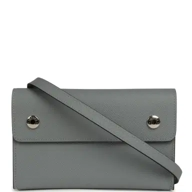 HERMÈS Hermes Hermesnap Wallet Gris Pantin Epsom Palladium Hardware | Thumbnail 1 HERMÈS Hermes Hermesnap Wallet Gris Pantin Epsom Palladium Hardware | Thumbnail 1