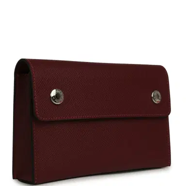 HERMÈS Hermes Hermesnap Wallet Rouge H Epsom Palladium Hardware | Thumbnail 2 HERMÈS Hermes Hermesnap Wallet Rouge H Epsom Palladium Hardware | Thumbnail 2