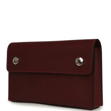 HERMÈS Hermes Hermesnap Wallet Rouge H Epsom Palladium Hardware | Thumbnail 4 HERMÈS Hermes Hermesnap Wallet Rouge H Epsom Palladium Hardware | Thumbnail 4