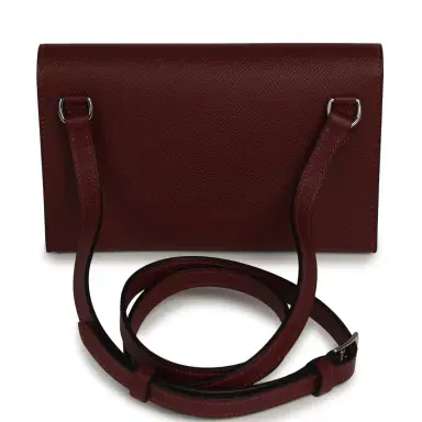 HERMÈS Hermes Hermesnap Wallet Rouge H Epsom Palladium Hardware | Thumbnail 6 HERMÈS Hermes Hermesnap Wallet Rouge H Epsom Palladium Hardware | Thumbnail 6