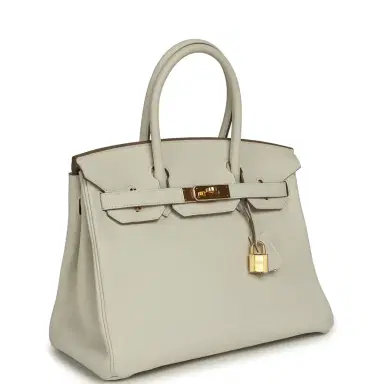 HERMÈS Pre-owned Hermes Birkin 30 Mushroom Togo Gold Hardware | Thumbnail 2 HERMÈS Pre-owned Hermes Birkin 30 Mushroom Togo Gold Hardware | Thumbnail 2