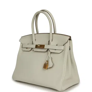 HERMÈS Pre-owned Hermes Birkin 30 Mushroom Togo Gold Hardware | Thumbnail 5 HERMÈS Pre-owned Hermes Birkin 30 Mushroom Togo Gold Hardware | Thumbnail 5