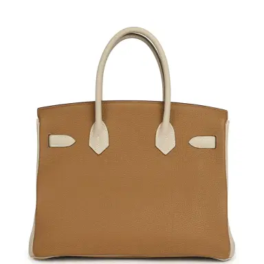 Madison Avenue Couture Pre-owned Hermes Special Order (HSS) Birkin 30 Chai, Craie Togo Palladium Hardware | Thumbnail 3 Madison Avenue Couture Pre-owned Hermes Special Order (HSS) Birkin 30 Chai, Craie Togo Palladium Hardware | Thumbnail 3
