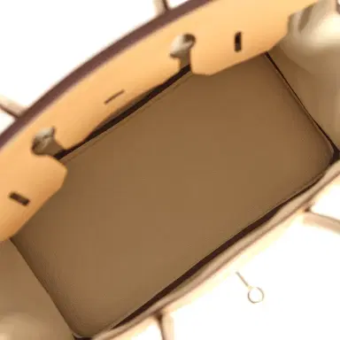 Madison Avenue Couture Pre-owned Hermes Special Order (HSS) Birkin 30 Chai, Craie Togo Palladium Hardware | Thumbnail 8 Madison Avenue Couture Pre-owned Hermes Special Order (HSS) Birkin 30 Chai, Craie Togo Palladium Hardware | Thumbnail 8