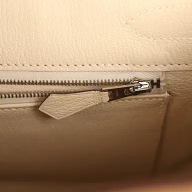 Madison Avenue Couture Pre-owned Hermes Special Order (HSS) Birkin 30 Chai, Craie Togo Palladium Hardware | Thumbnail 9 Madison Avenue Couture Pre-owned Hermes Special Order (HSS) Birkin 30 Chai, Craie Togo Palladium Hardware | Thumbnail 9