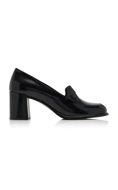 Prada Leather Loafer Pumps | Thumbnail 1 Prada Leather Loafer Pumps | Thumbnail 1