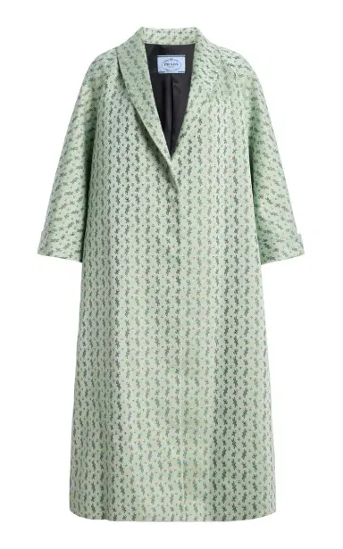 Prada Printed Cotton-Blend Coat | Thumbnail 1 Prada Printed Cotton-Blend Coat | Thumbnail 1