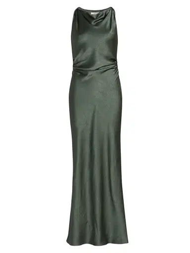 Vince Women's Twist Shoulder Cowlneck Maxi Dress | Thumbnail 1 Vince Women's Twist Shoulder Cowlneck Maxi Dress | Thumbnail 1