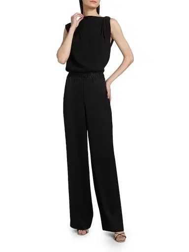 Vince Women's Draped Sleeveless Top - Black - Size 8 | Thumbnail 2 Vince Women's Draped Sleeveless Top - Black - Size 8 | Thumbnail 2