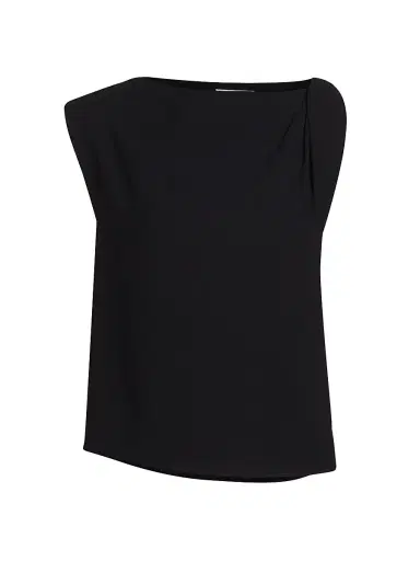 Vince Women's Draped Sleeveless Top - Black - Size 8 | Thumbnail 1 Vince Women's Draped Sleeveless Top - Black - Size 8 | Thumbnail 1