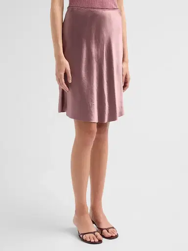 Vince Women's Lingerie-Trim Satin Slip Mini Skirt | Thumbnail 4 Vince Women's Lingerie-Trim Satin Slip Mini Skirt | Thumbnail 4