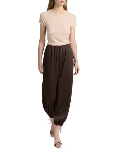 Vince Women's Plissé Crinkle Jogger Pants | Thumbnail 2 Vince Women's Plissé Crinkle Jogger Pants | Thumbnail 2