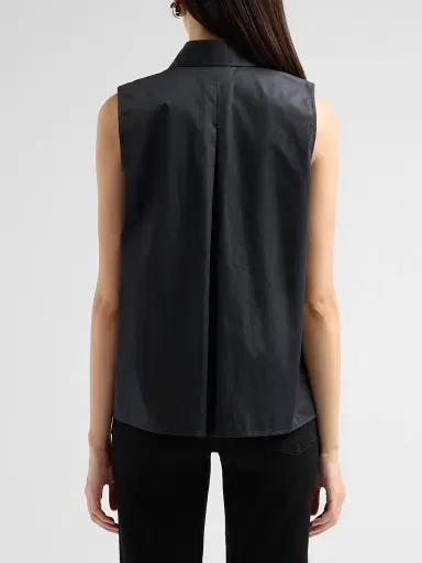 Vince Women's Relaxed Sleveless Button-Front Top | Thumbnail 3 Vince Women's Relaxed Sleveless Button-Front Top | Thumbnail 3