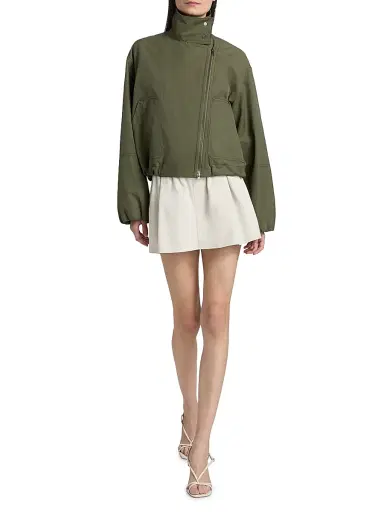 Vince Women's Sculpted Parachute Jacket - Peg Pine Grove - Size XS | Thumbnail 2 Vince Women's Sculpted Parachute Jacket - Peg Pine Grove - Size XS | Thumbnail 2