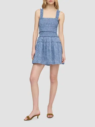 Hill House Home Women's The Azalea Mini Nap Dress - Ditsy Thistle Blue | Thumbnail 2 Hill House Home Women's The Azalea Mini Nap Dress - Ditsy Thistle Blue | Thumbnail 2