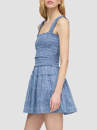 Hill House Home Women's The Azalea Mini Nap Dress - Ditsy Thistle Blue | Thumbnail 4 Hill House Home Women's The Azalea Mini Nap Dress - Ditsy Thistle Blue | Thumbnail 4