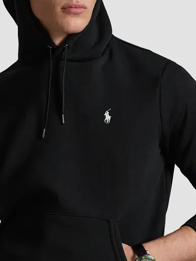 Polo Ralph Lauren Men's Double-Knit Drawstring Hoodie - Polo Black - Size XXL | Thumbnail 5 Polo Ralph Lauren Men's Double-Knit Drawstring Hoodie - Polo Black - Size XXL | Thumbnail 5