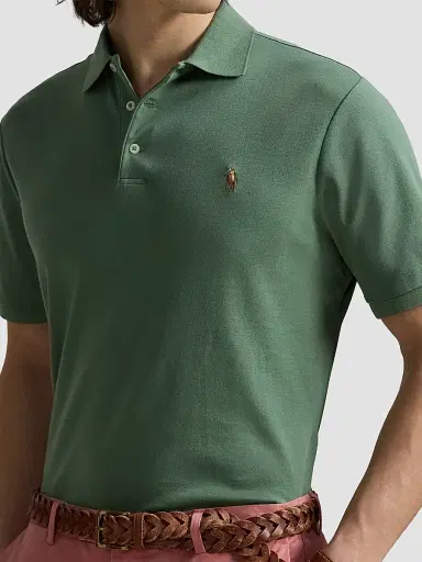 Polo Ralph Lauren Men's Cotton Interlock Polo Shirt | Thumbnail 5 Polo Ralph Lauren Men's Cotton Interlock Polo Shirt | Thumbnail 5