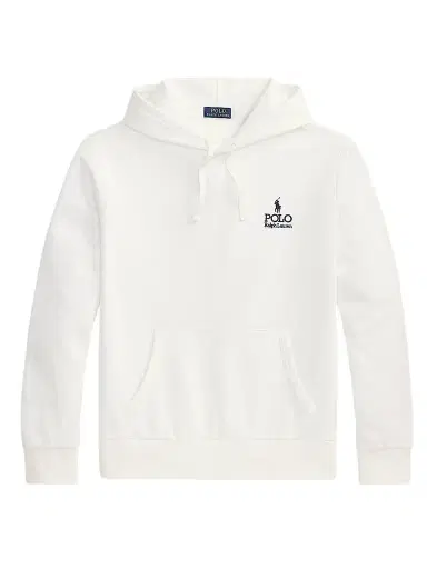Polo Ralph Lauren Men's Logo-Embroidered Drawstring Hoodie - White | Thumbnail 1 Polo Ralph Lauren Men's Logo-Embroidered Drawstring Hoodie - White | Thumbnail 1
