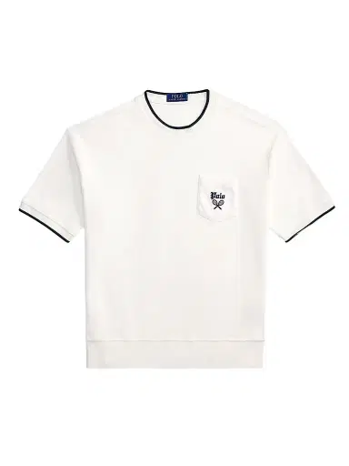 Polo Ralph Lauren Men's Relaxed-Fit Terry Short-Sleeve Sweatshirt - White | Thumbnail 1 Polo Ralph Lauren Men's Relaxed-Fit Terry Short-Sleeve Sweatshirt - White | Thumbnail 1