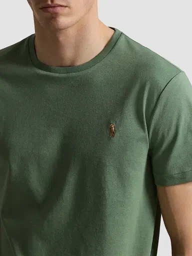 Polo Ralph Lauren Men's Cotton Crewneck T-Shirt - Fatigue | Thumbnail 5 Polo Ralph Lauren Men's Cotton Crewneck T-Shirt - Fatigue | Thumbnail 5