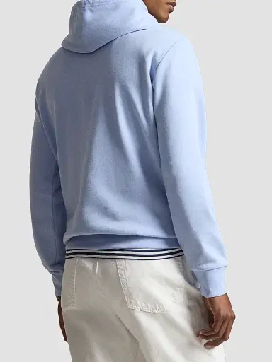 Polo Ralph Lauren Men's Logo-Embroidered Drawstring Hoodie - Pebble Blue | Thumbnail 3 Polo Ralph Lauren Men's Logo-Embroidered Drawstring Hoodie - Pebble Blue | Thumbnail 3