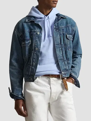 Polo Ralph Lauren Men's Logo-Embroidered Drawstring Hoodie - Pebble Blue | Thumbnail 6 Polo Ralph Lauren Men's Logo-Embroidered Drawstring Hoodie - Pebble Blue | Thumbnail 6
