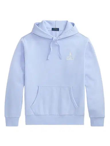 Polo Ralph Lauren Men's Logo-Embroidered Drawstring Hoodie - Pebble Blue | Thumbnail 1 Polo Ralph Lauren Men's Logo-Embroidered Drawstring Hoodie - Pebble Blue | Thumbnail 1