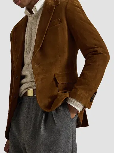 Polo Ralph Lauren Men's Cashmere Cable-Knit Crewneck Sweater - Walnut Brown Heather - Size XXL | Thumbnail 6 Polo Ralph Lauren Men's Cashmere Cable-Knit Crewneck Sweater - Walnut Brown Heather - Size XXL | Thumbnail 6