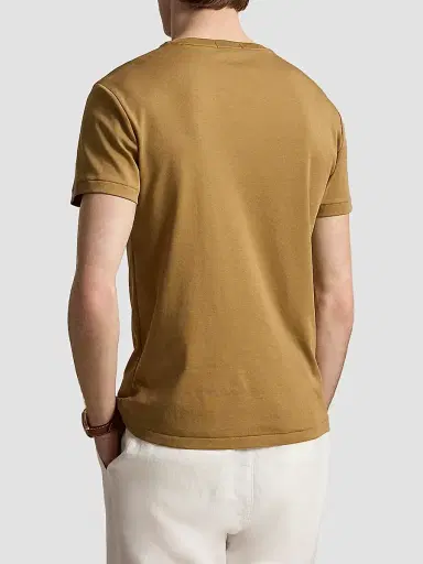 Polo Ralph Lauren Men's Cotton Crewneck T-Shirt - Cafe Brown | Thumbnail 3 Polo Ralph Lauren Men's Cotton Crewneck T-Shirt - Cafe Brown | Thumbnail 3