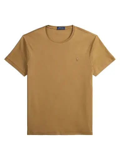 Polo Ralph Lauren Men's Cotton Crewneck T-Shirt - Cafe Brown | Thumbnail 1 Polo Ralph Lauren Men's Cotton Crewneck T-Shirt - Cafe Brown | Thumbnail 1