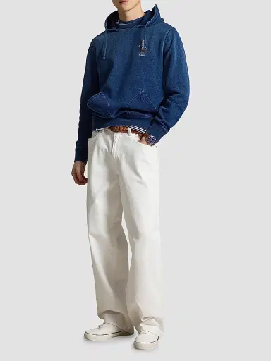 Polo Ralph Lauren Men's Polo Bear Indigo Terry Hoodie - Newport Bear Dark Indigo - Size XXL | Thumbnail 2 Polo Ralph Lauren Men's Polo Bear Indigo Terry Hoodie - Newport Bear Dark Indigo - Size XXL | Thumbnail 2