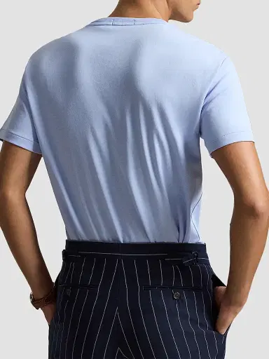 Polo Ralph Lauren Men's Cotton Crewneck T-Shirt - Pebble Blue | Thumbnail 2 Polo Ralph Lauren Men's Cotton Crewneck T-Shirt - Pebble Blue | Thumbnail 2