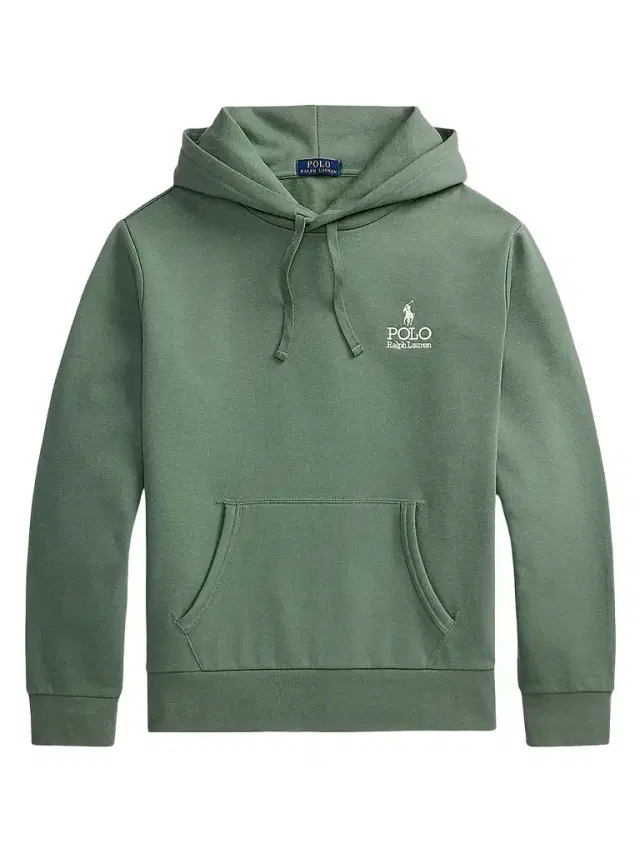 Men's Logo-Embroidered Drawstring Hoodie - Fatigue Men's Logo-Embroidered Drawstring Hoodie - Fatigue