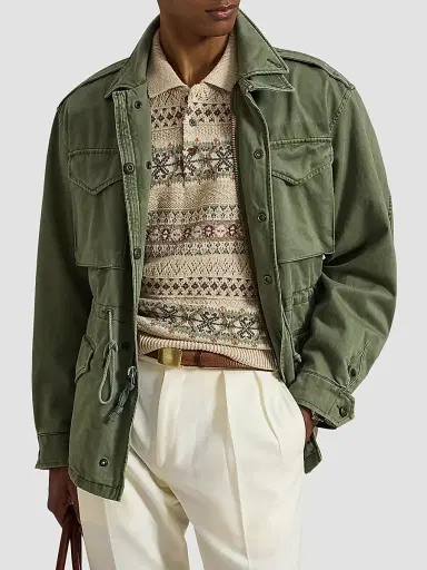 Polo Ralph Lauren Men's Fair Isle Cotton-Linen Knit Polo Shirt | Thumbnail 6 Polo Ralph Lauren Men's Fair Isle Cotton-Linen Knit Polo Shirt | Thumbnail 6