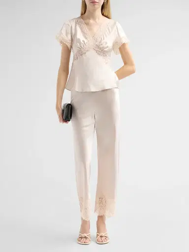 Cami NYC Women's Bristol Lace Pants - Oat | Thumbnail 2 Cami NYC Women's Bristol Lace Pants - Oat | Thumbnail 2