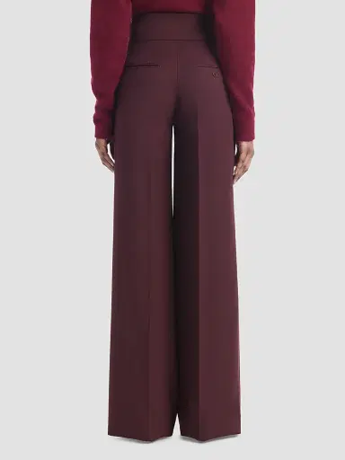 Altuzarra Women's Rudy Wool Straight-Leg Pants - Deep Cherry - Size 14 | Thumbnail 3 Altuzarra Women's Rudy Wool Straight-Leg Pants - Deep Cherry - Size 14 | Thumbnail 3