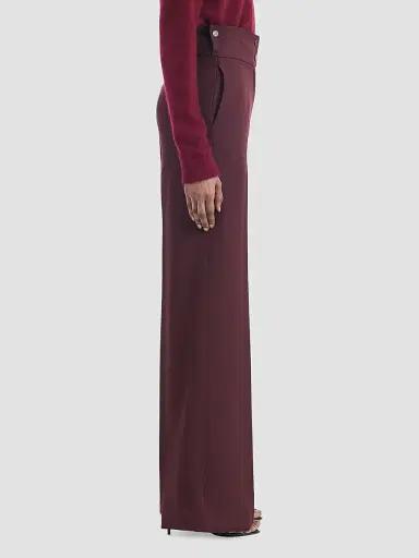 Altuzarra Women's Rudy Wool Straight-Leg Pants - Deep Cherry - Size 14 | Thumbnail 5 Altuzarra Women's Rudy Wool Straight-Leg Pants - Deep Cherry - Size 14 | Thumbnail 5